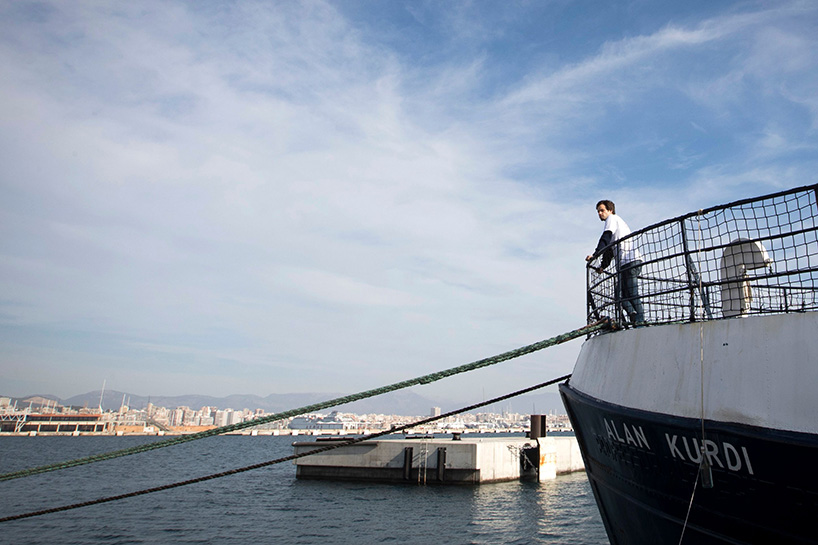 German migrant rescue ship renamed after Syrian Kurdish toddler Alan Kurdi. (Photo: AFP/Jaime Reina)